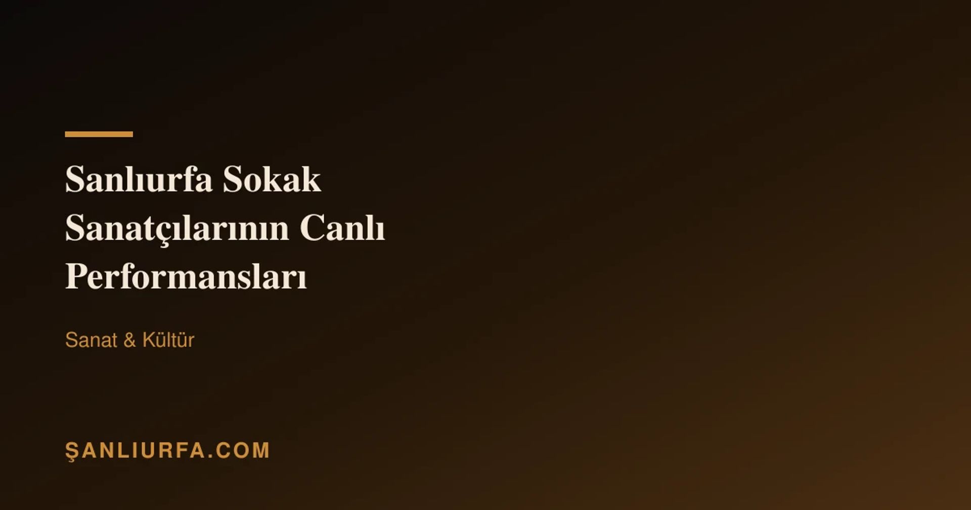 Şanlıurfa Sokak Sanatçılarının Canlı Performansları