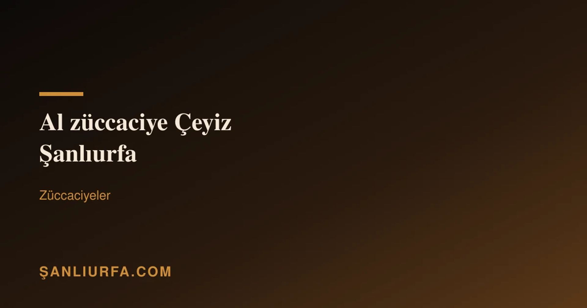 Al züccaciye Çeyiz Şanlıurfa