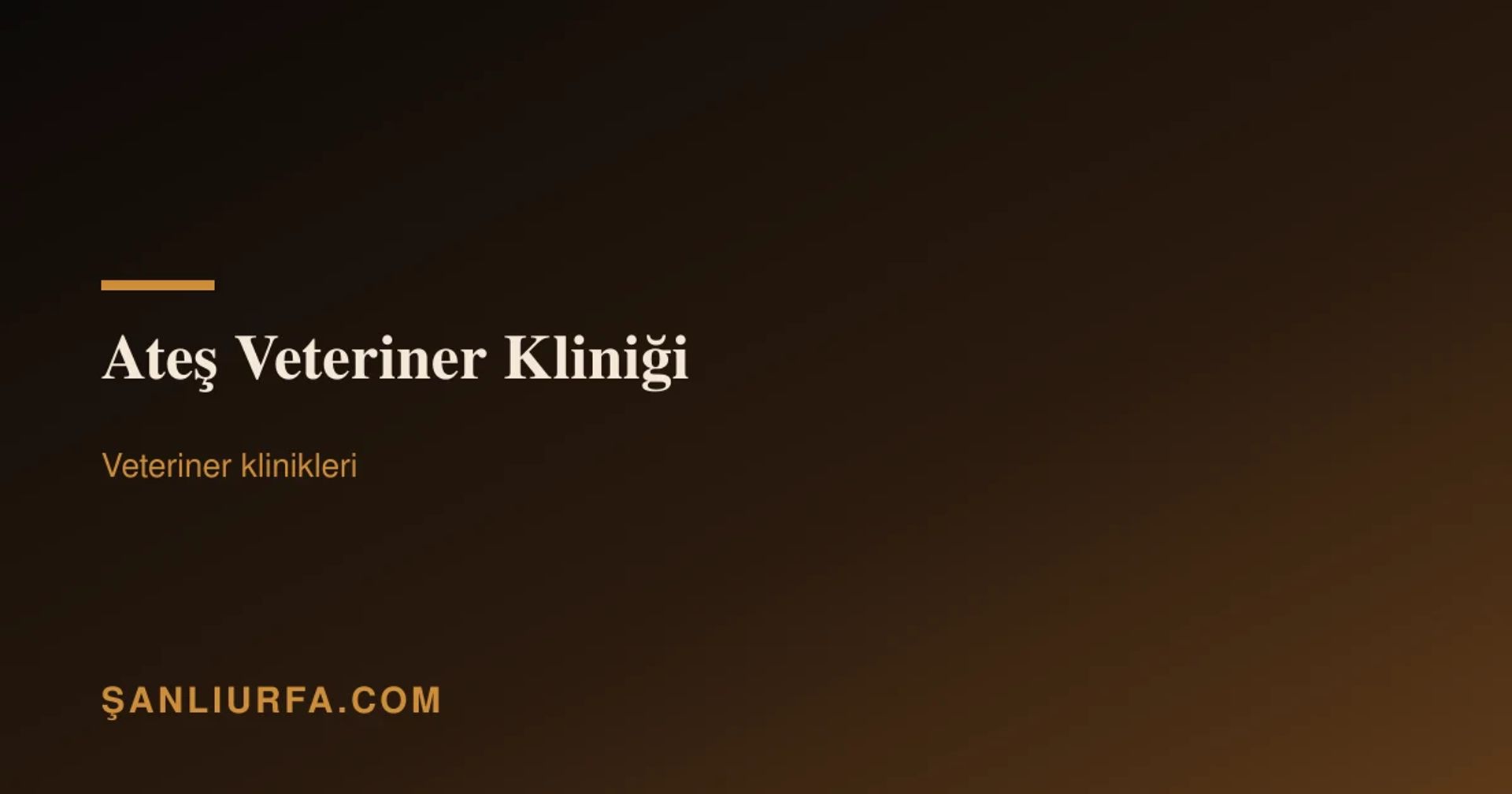 Ateş Veteriner Kliniği