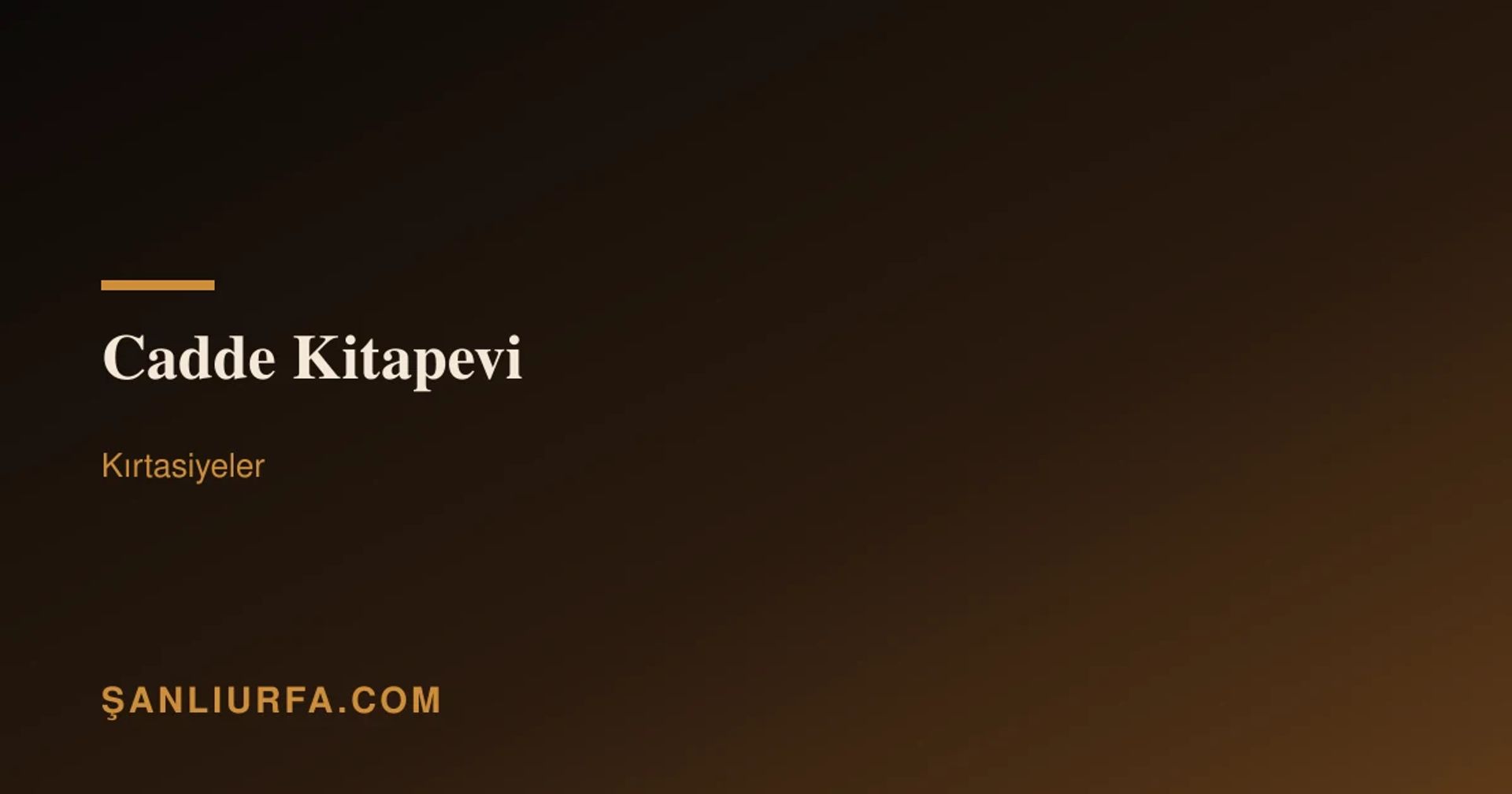 Cadde Kitapevi