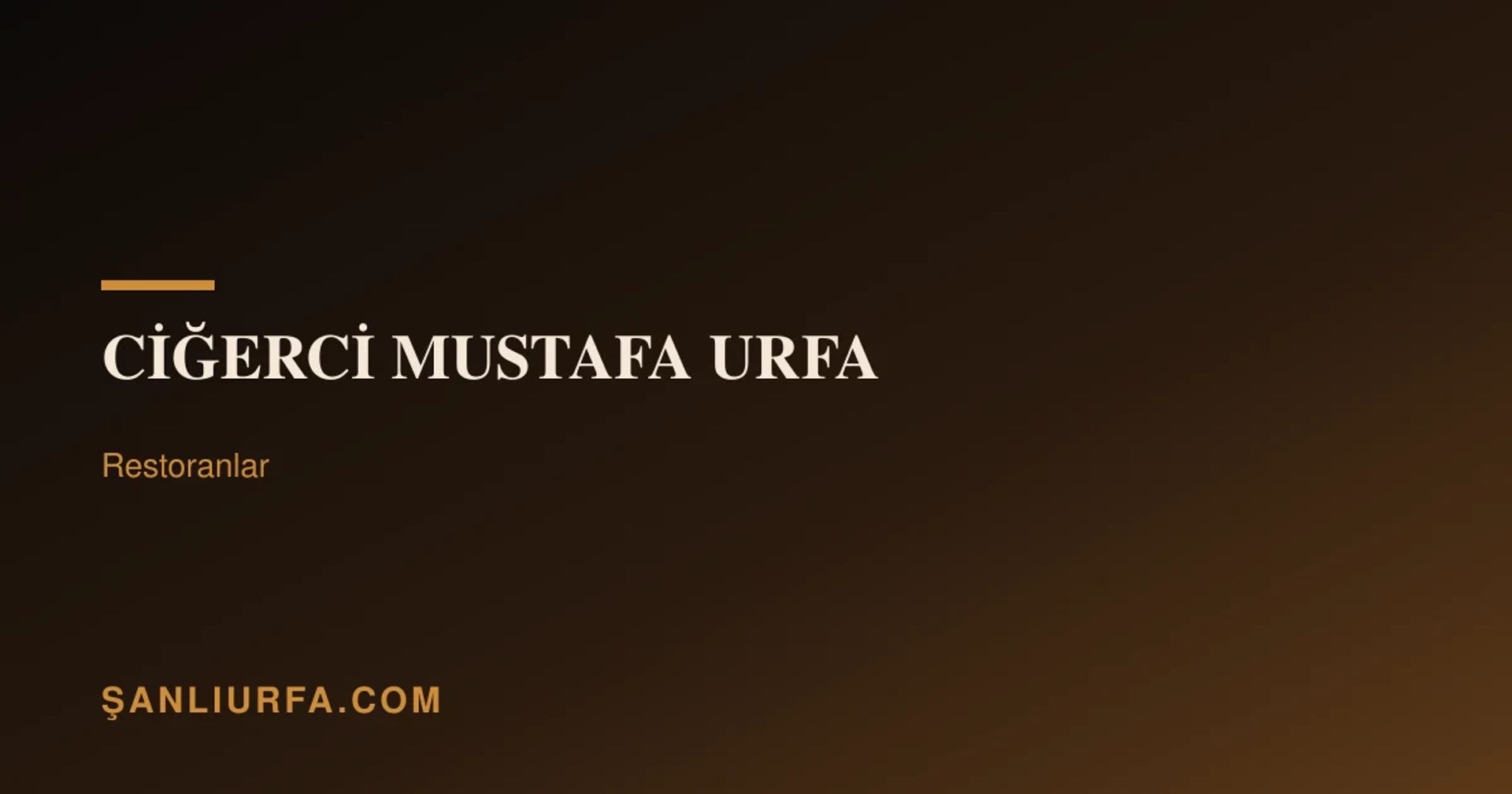 Ciğerci Mustafa Urfa