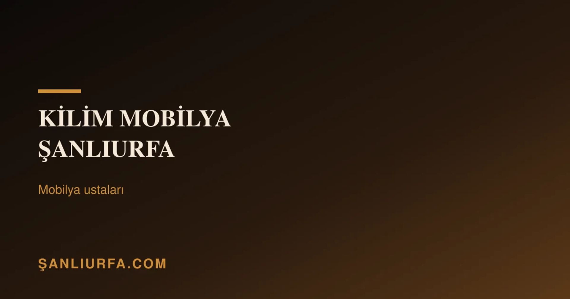 Kilim Mobilya Şanliurfa