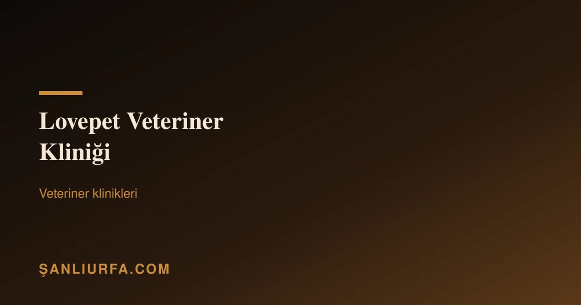 Lovepet Veteriner Kliniği