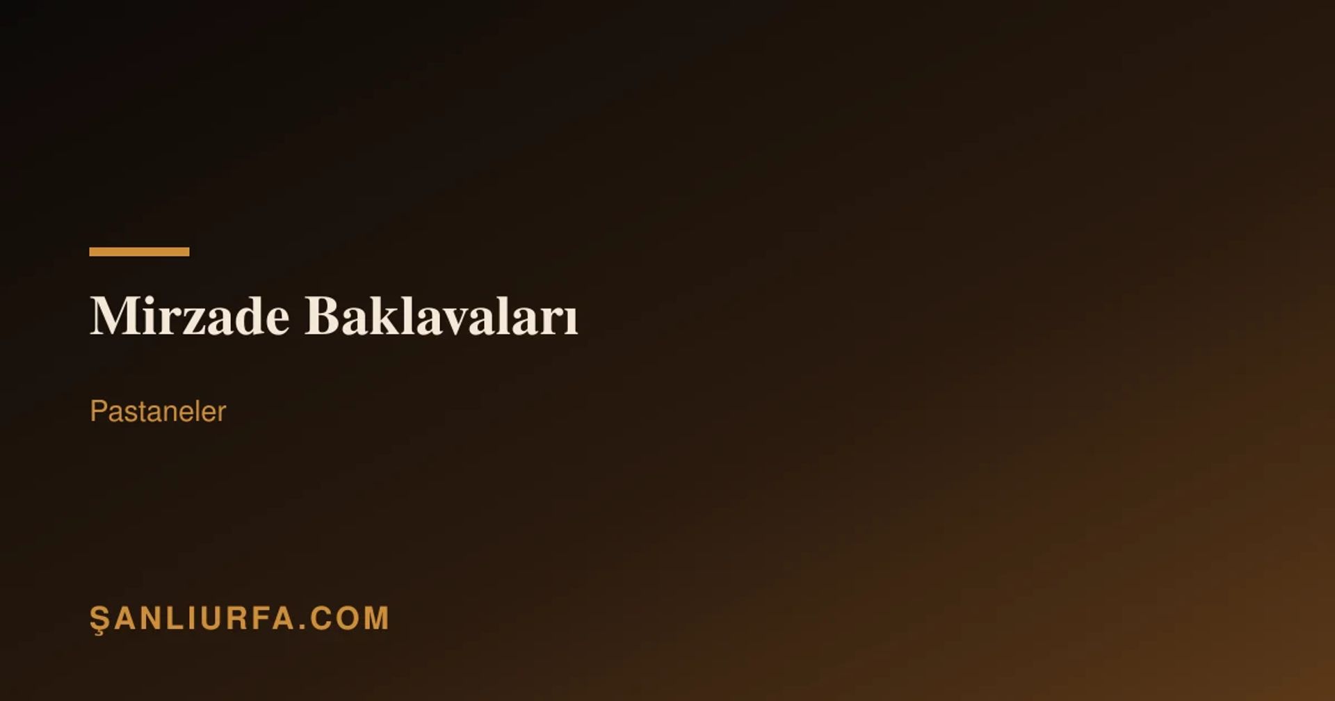 Mirzade Baklavaları