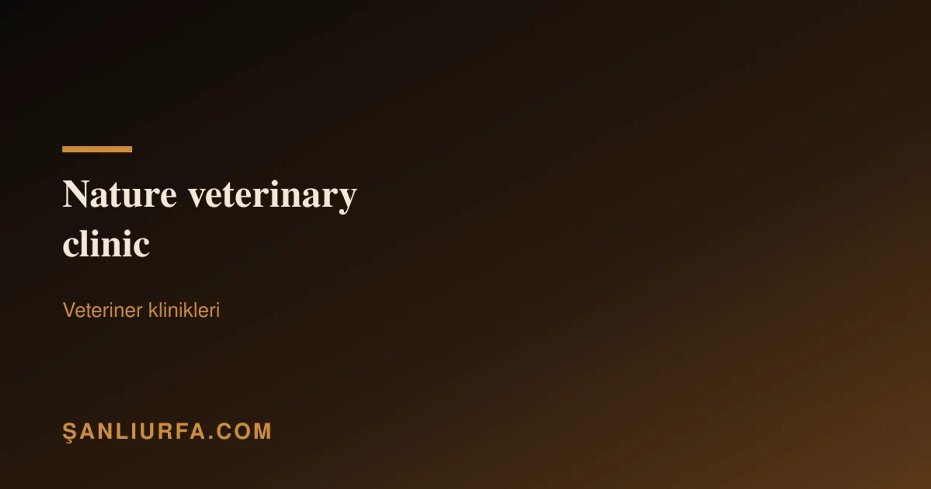 Nature veterinary clinic