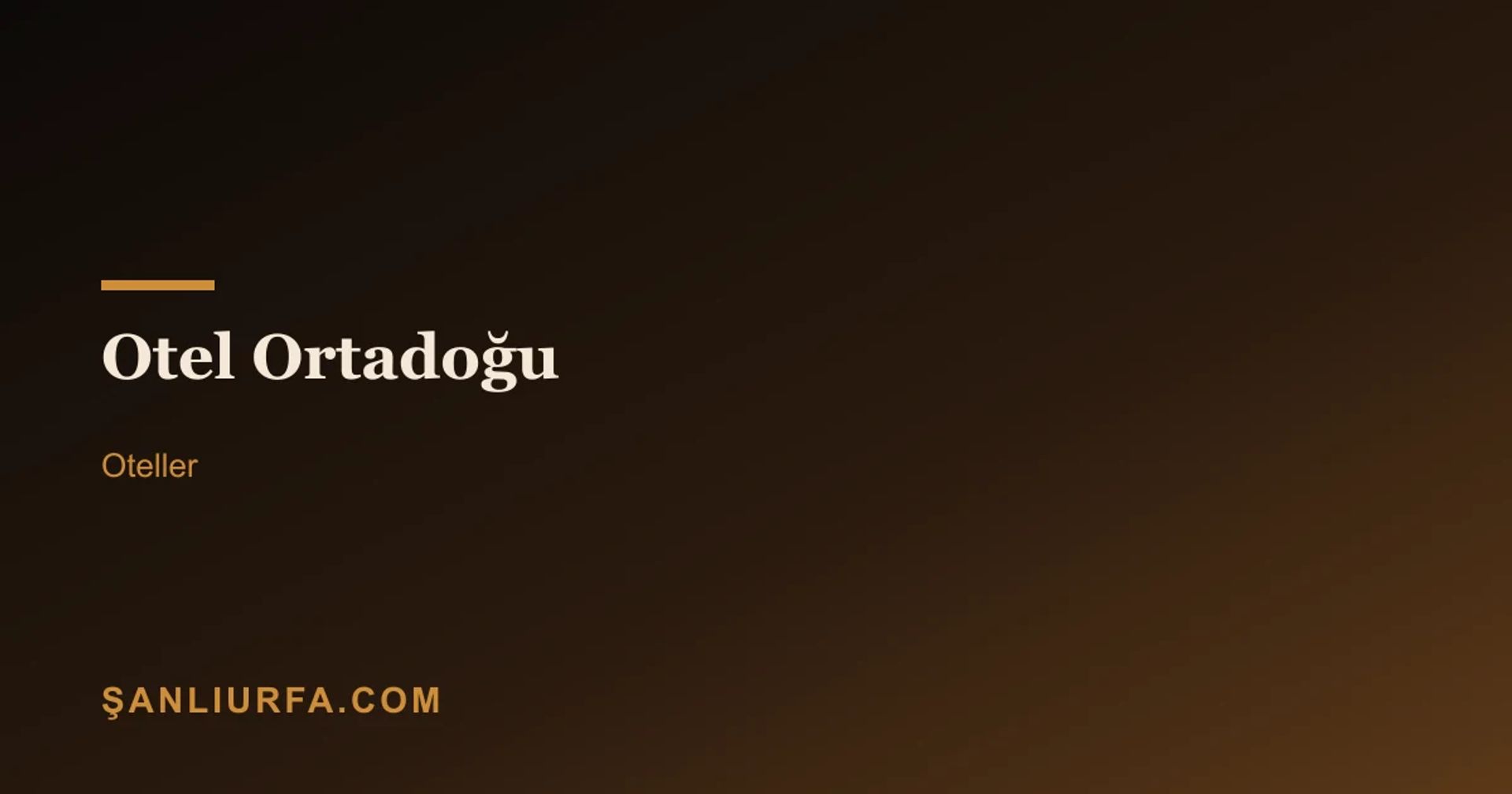 Otel Ortadoğu