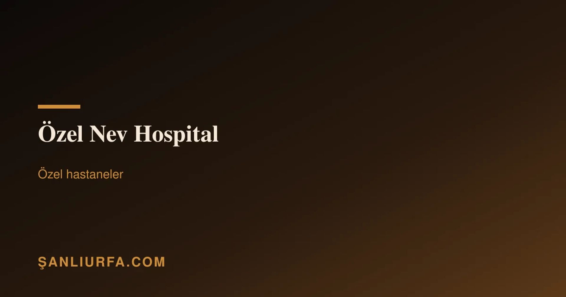 Özel Nev Hospital