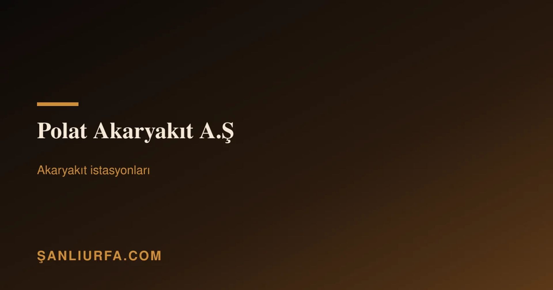Polat Akaryakıt A.Ş