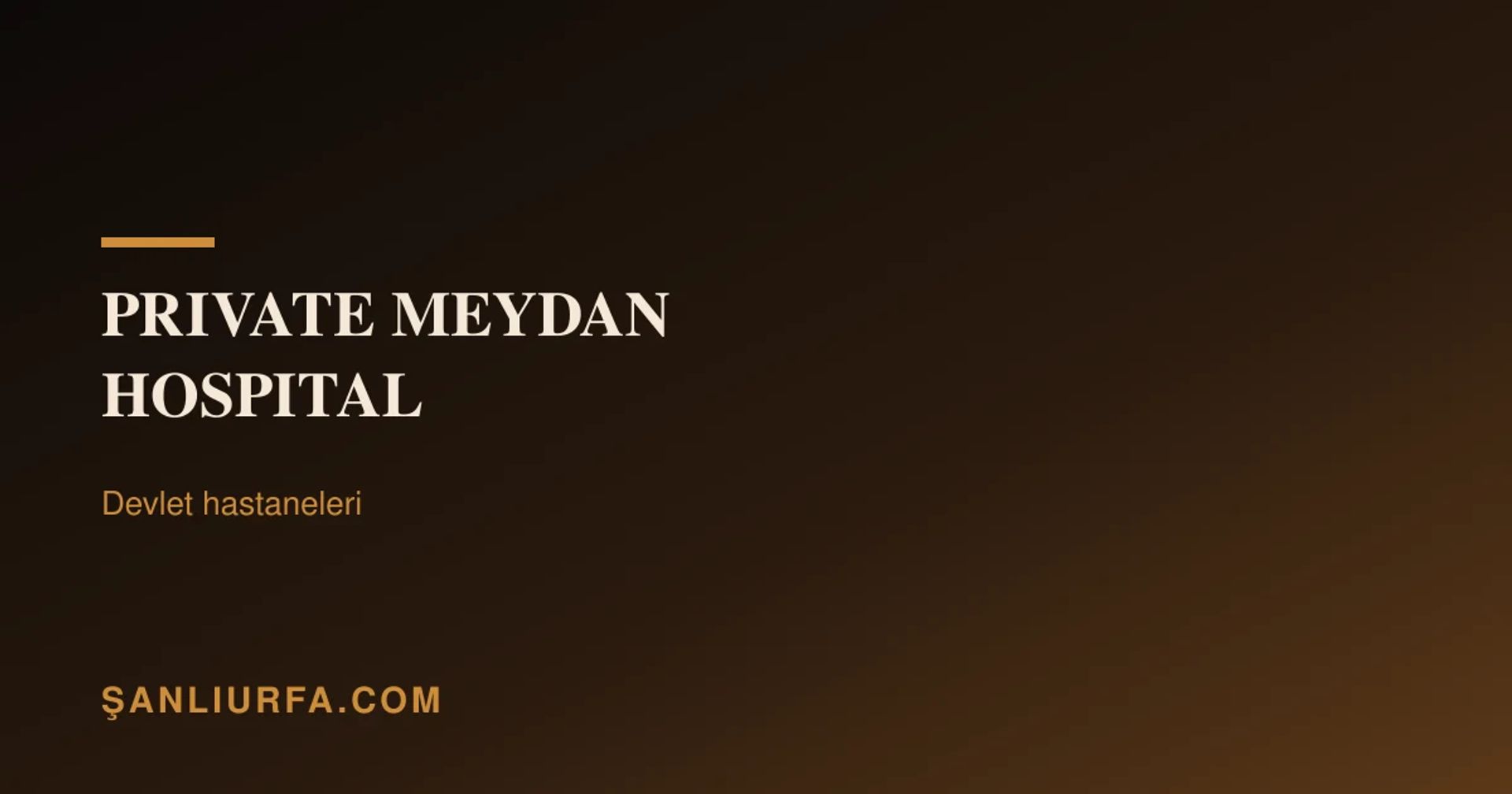 Private Meydan Hospital