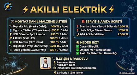 ŞANLIURFA KARAKÖPRÜ AKILLI ELEKTRİK