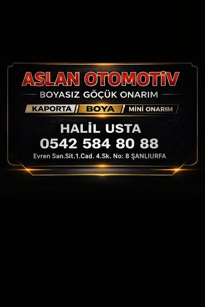 ŞANLIURFA MERKEZ OTO BOYASIZ GÖÇÜK ONARIM