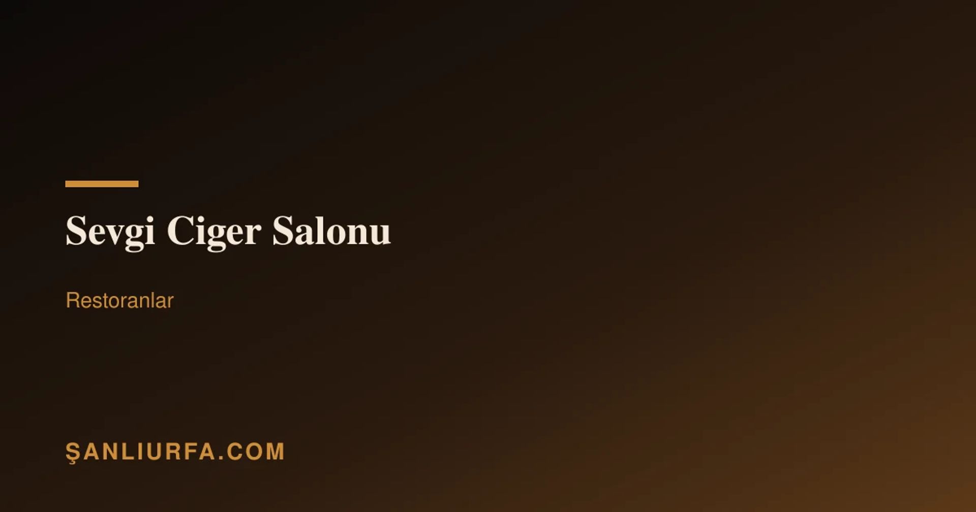 Sevgi Ciger Salonu