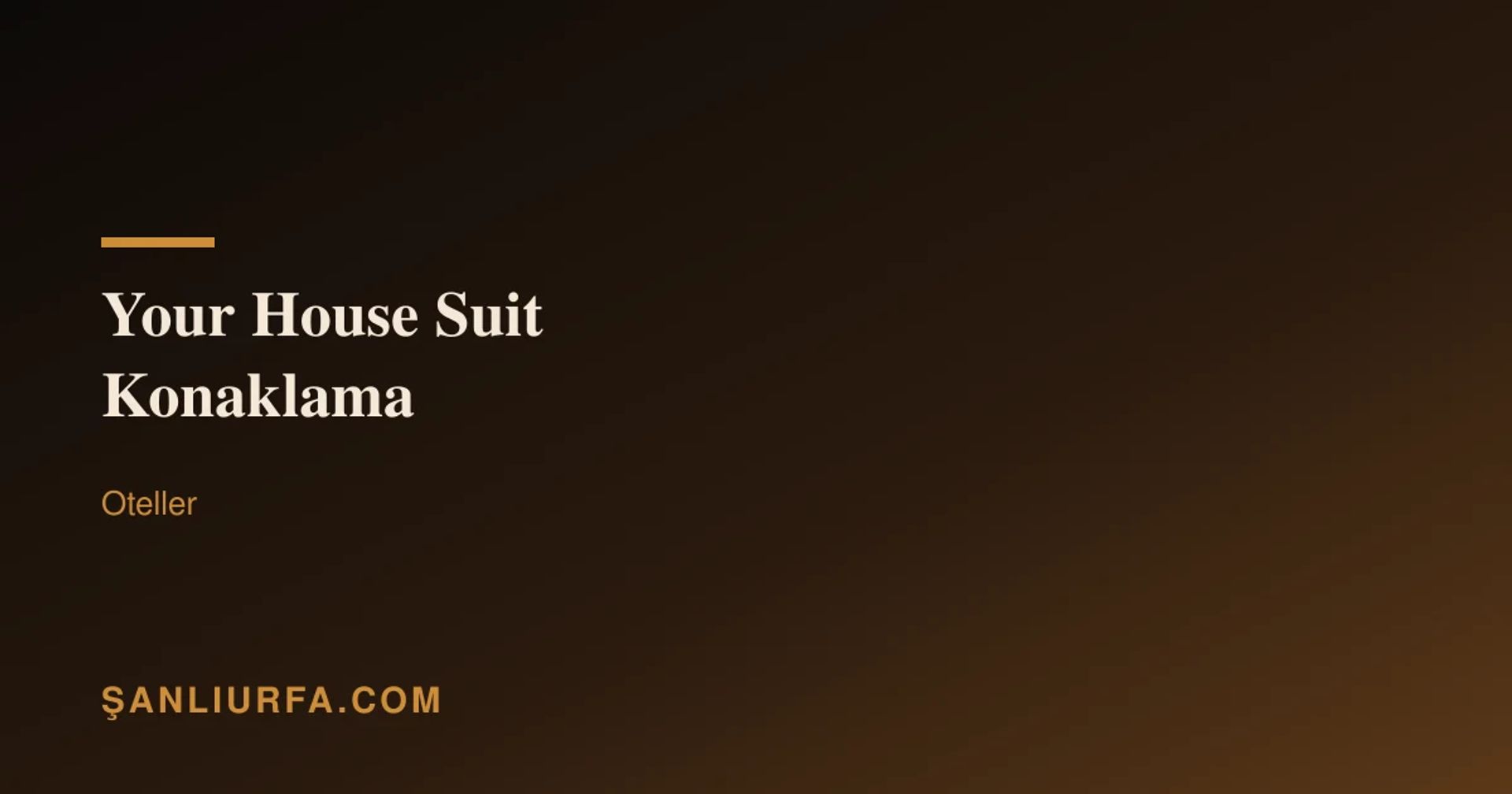 Your House Suit Konaklama