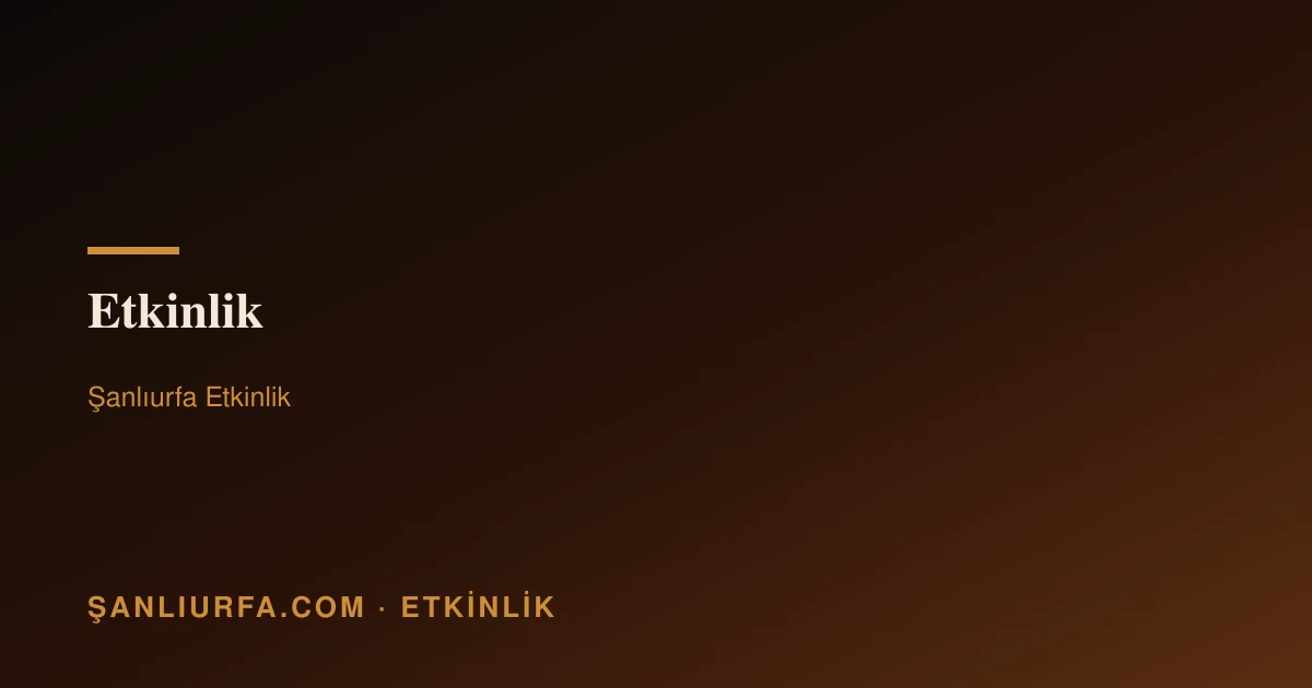 Balık Gölü Kültür ve Sanat Günleri 2026