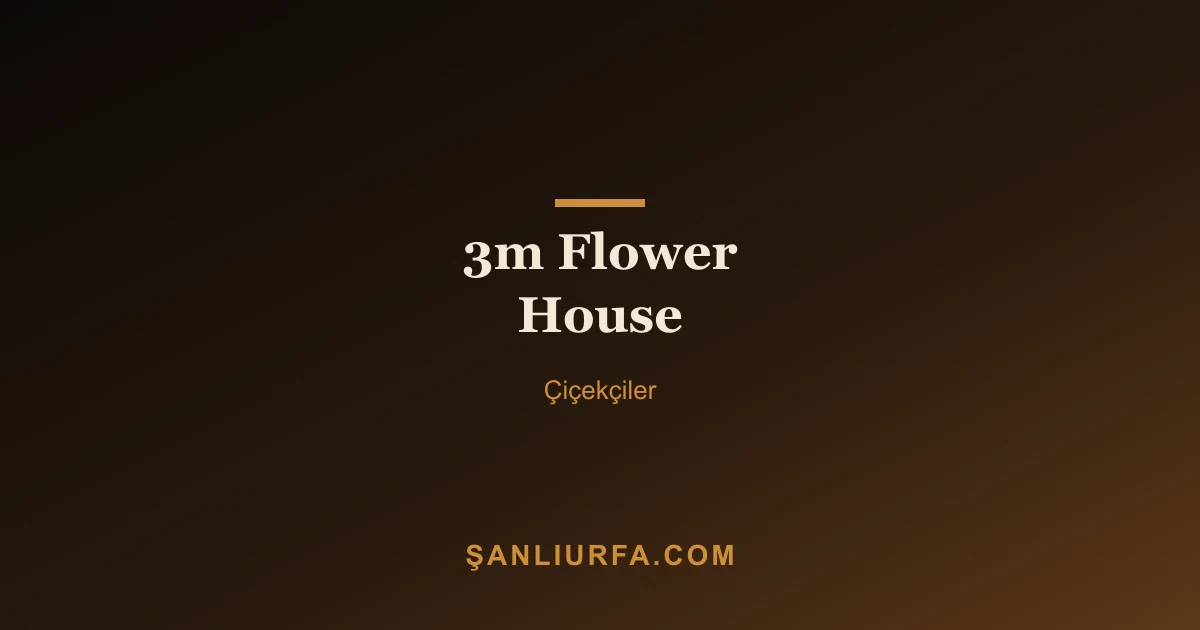 3m Flower House