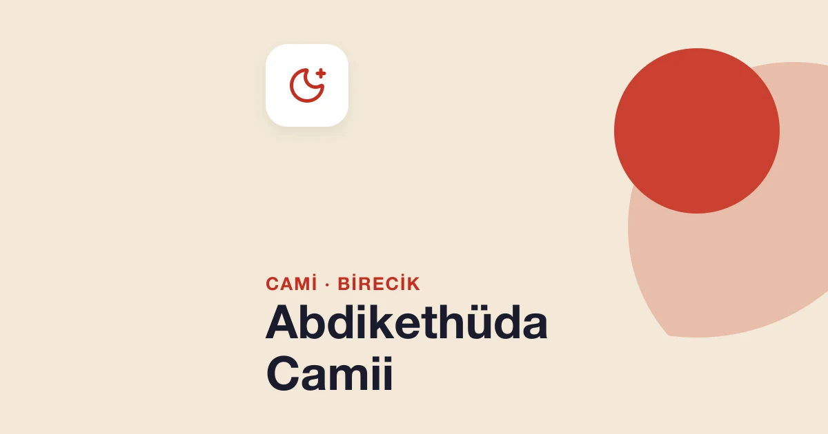Abdikethüda Camii