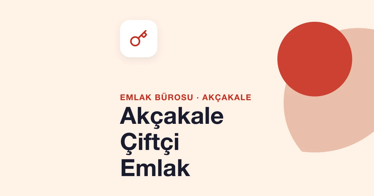 Akçakale Çiftçi Emlak
