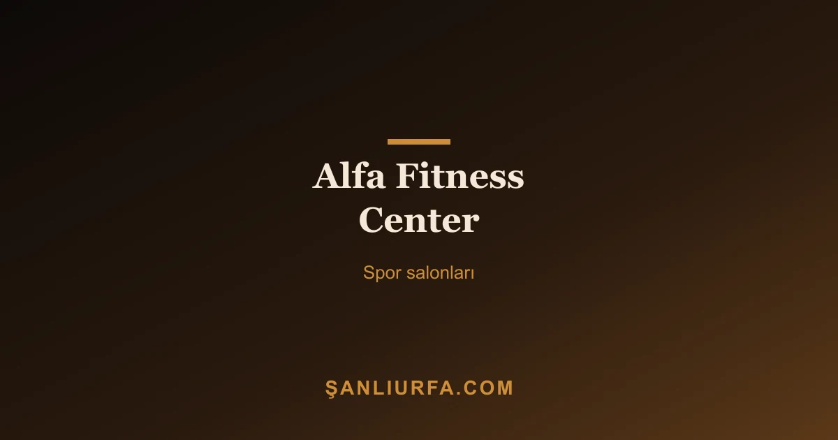 Alfa Fitness Center
