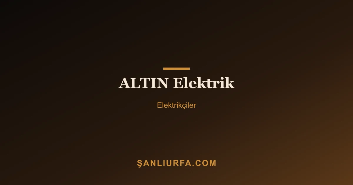 ALTIN Elektrik