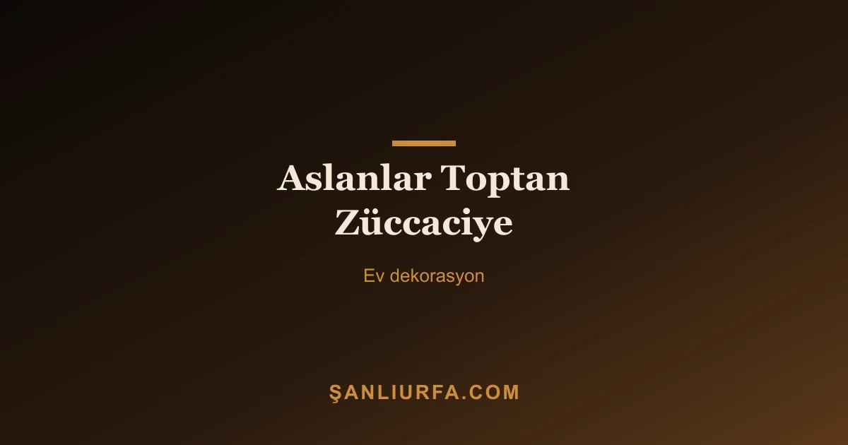 Aslanlar Toptan Züccaciye
