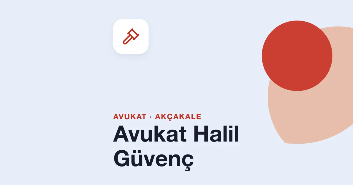 Avukat Halil Güvenç