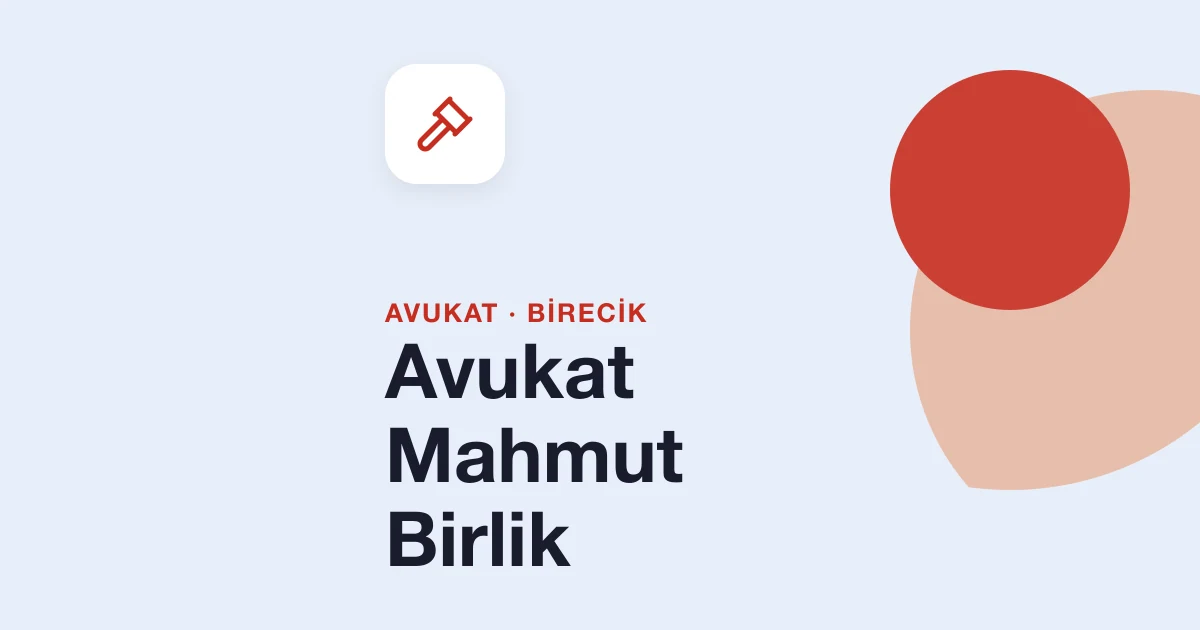 Avukat Mahmut Birlik