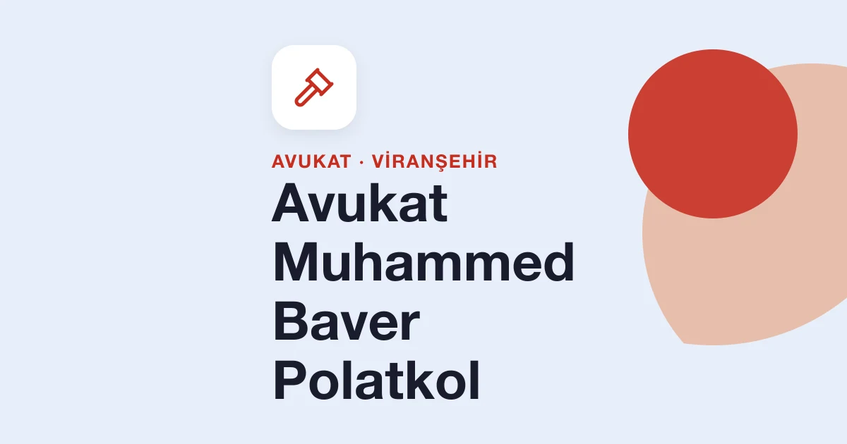Avukat Muhammed Baver Polatkol