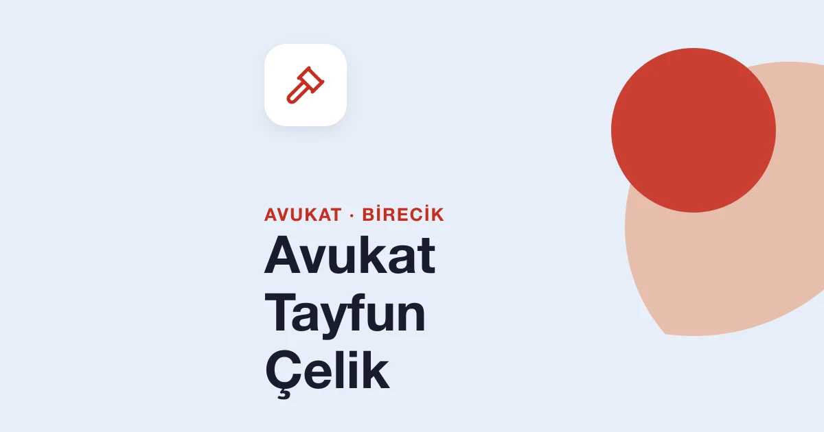 Avukat Tayfun Çelik