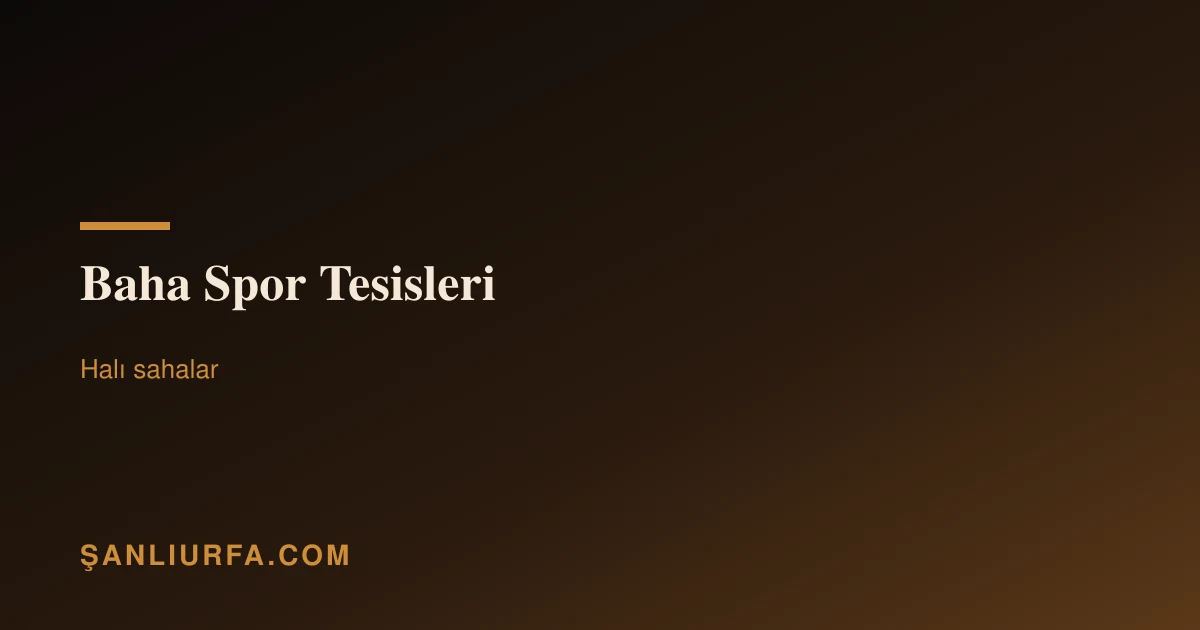 Baha Spor Tesisleri