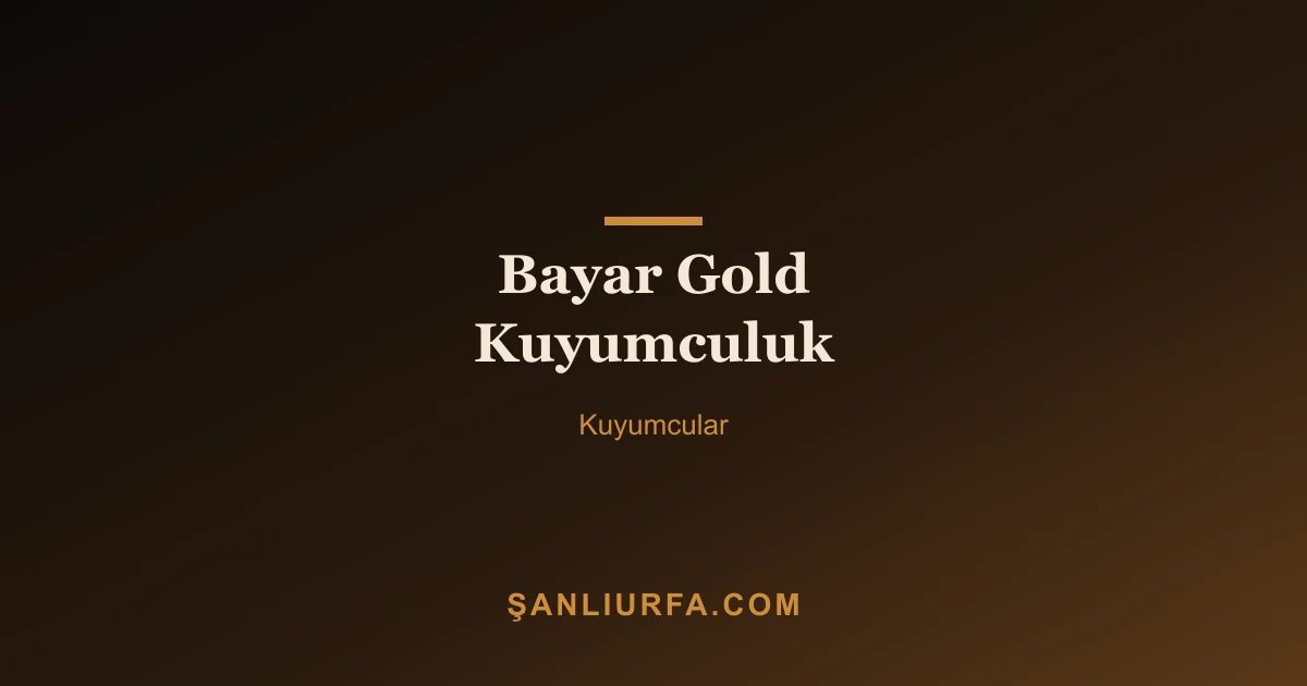 Bayar Gold Kuyumculuk