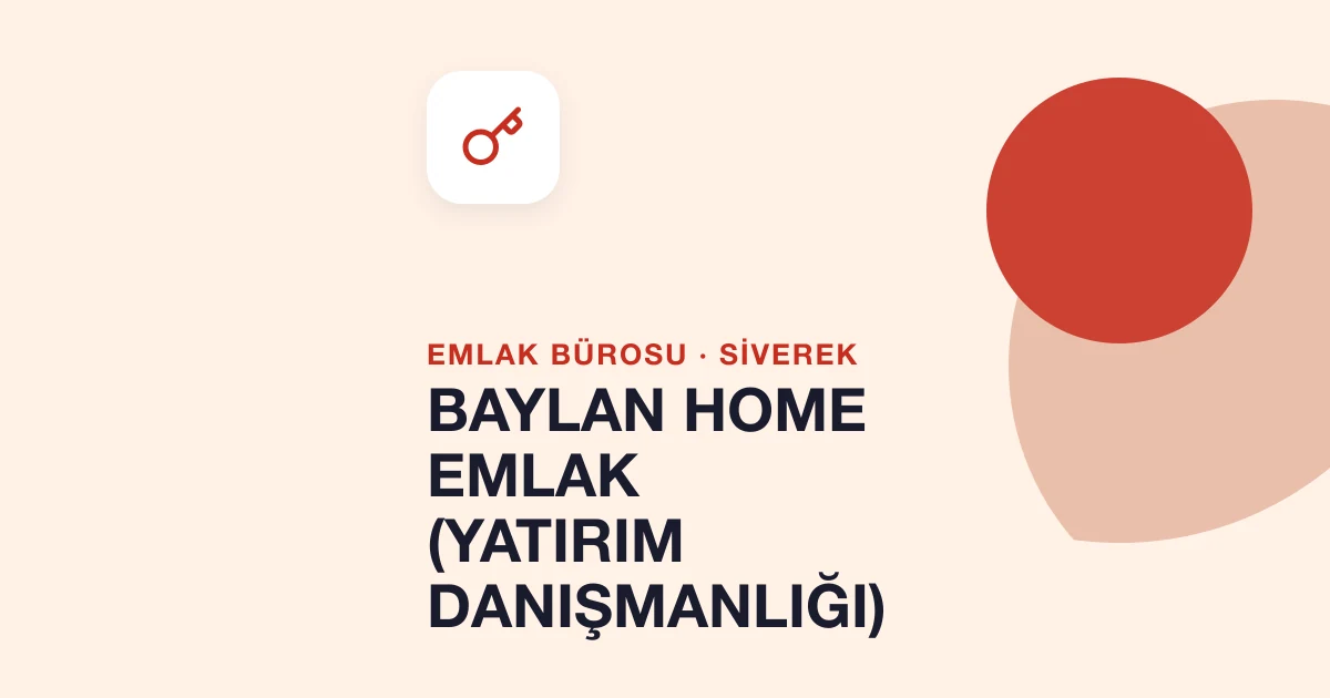 BAYLAN HOME EMLAK (YATIRIM DANIŞMANLIĞI)