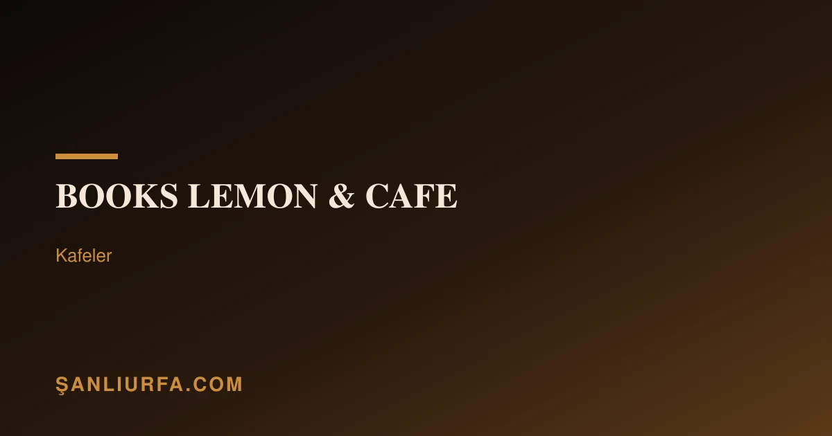 Books Lemon & Cafe