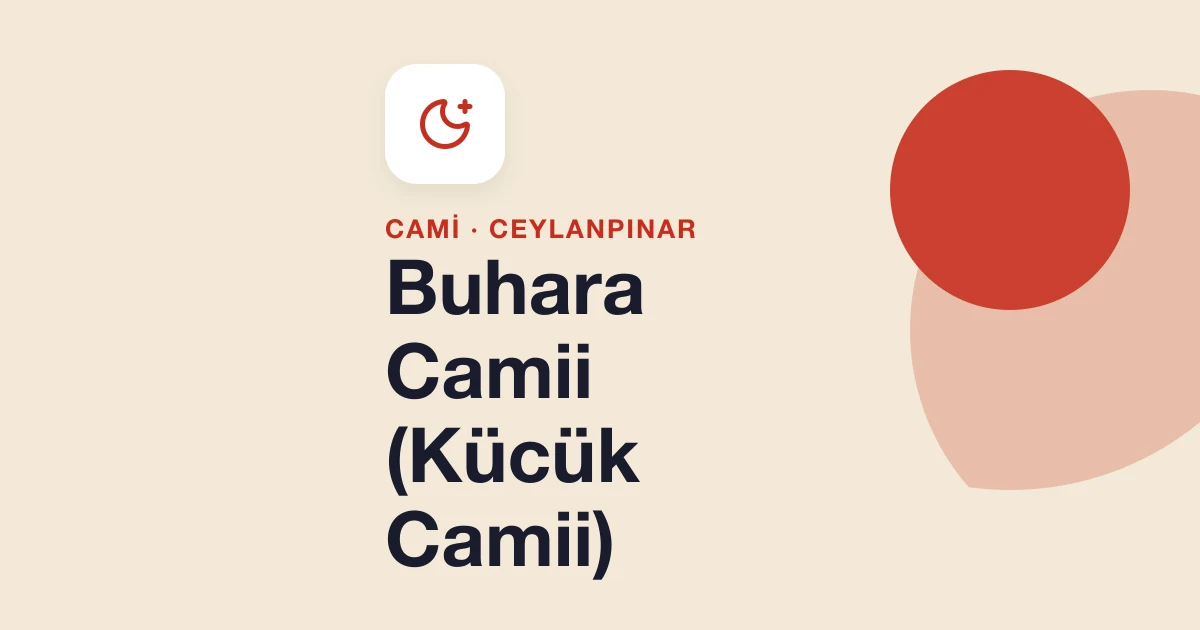 Buhara Camii (Kücük Camii)