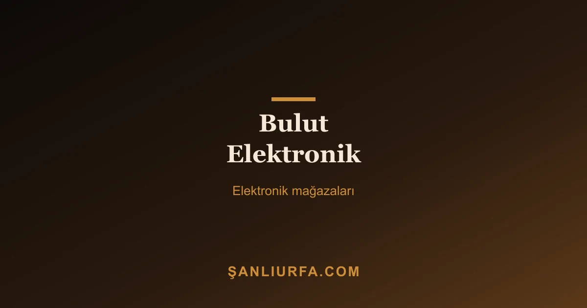Bulut Elektronik