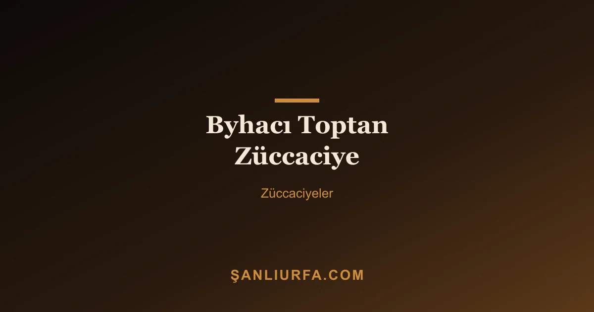 Byhacı Toptan Züccaciye