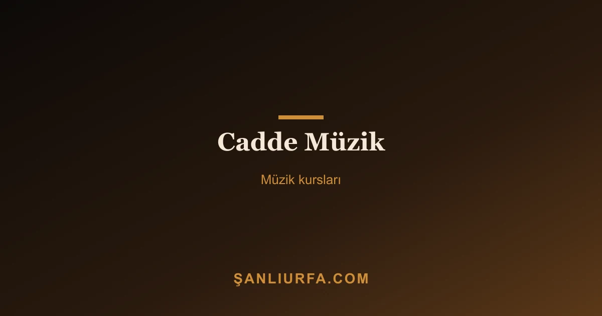 Cadde Müzik