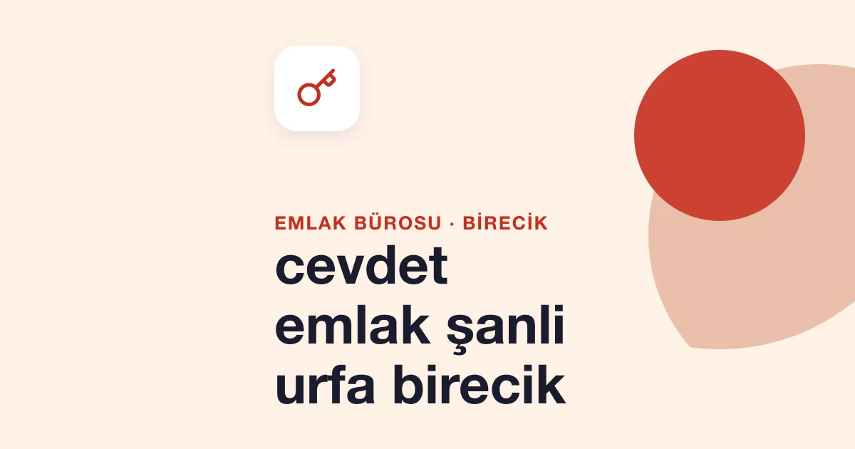 cevdet emlak şanli urfa birecik
