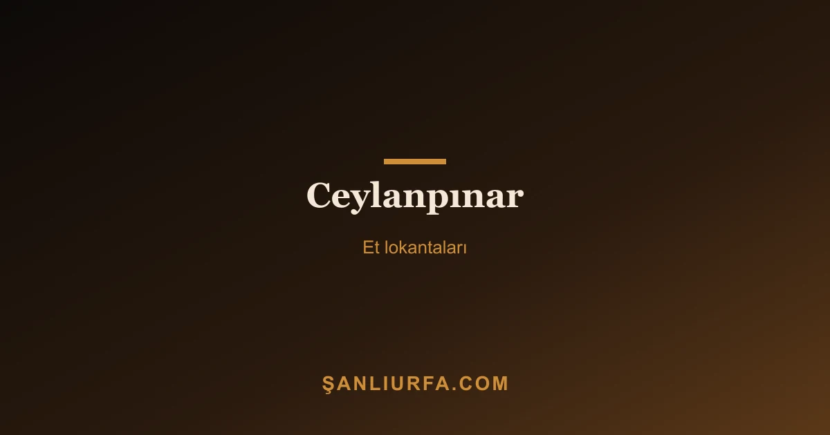 Ceylanpınar