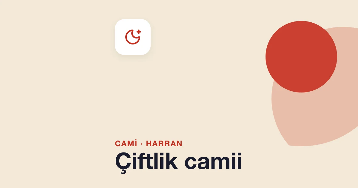 Çiftlik camii