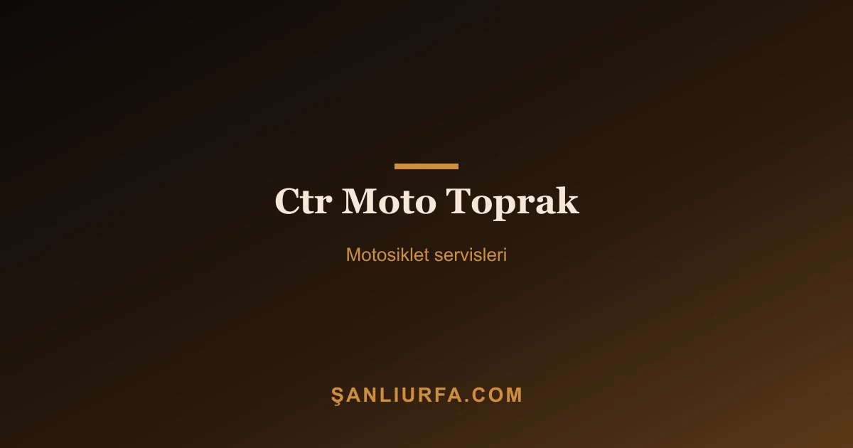 Ctr Moto Toprak