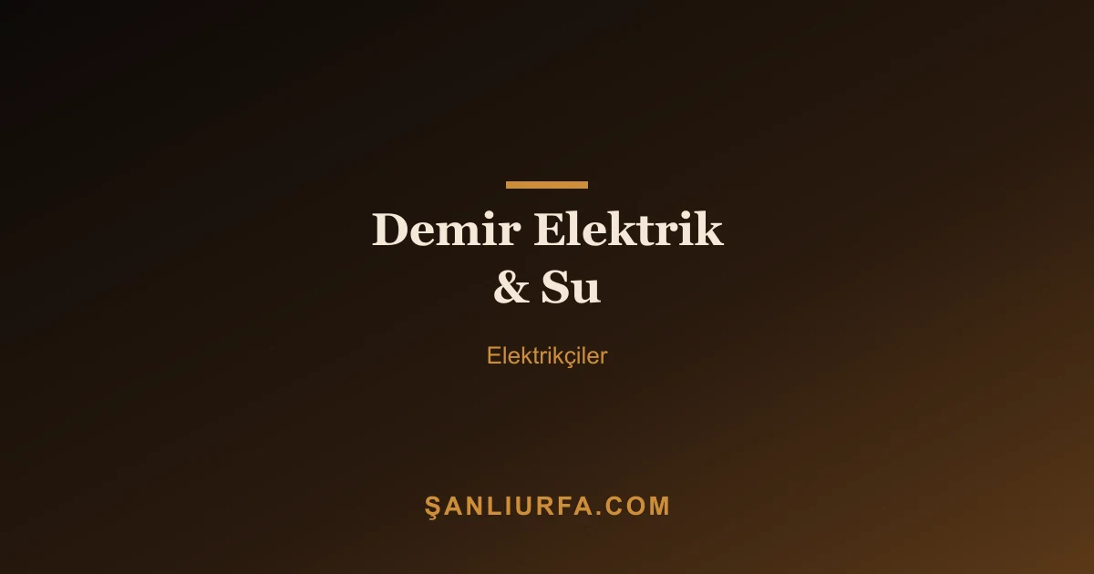 Demir Elektrik & Su