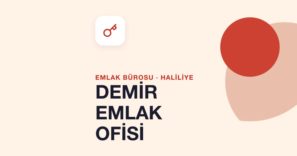 DEMİR EMLAK OFİSİ