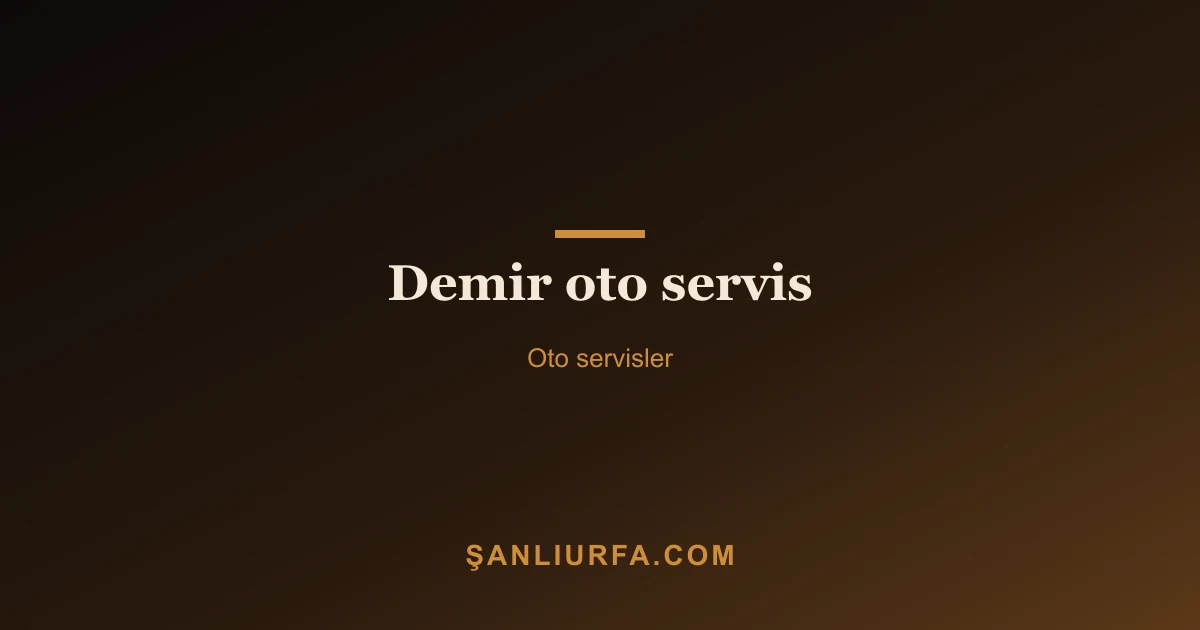 Demir oto servis
