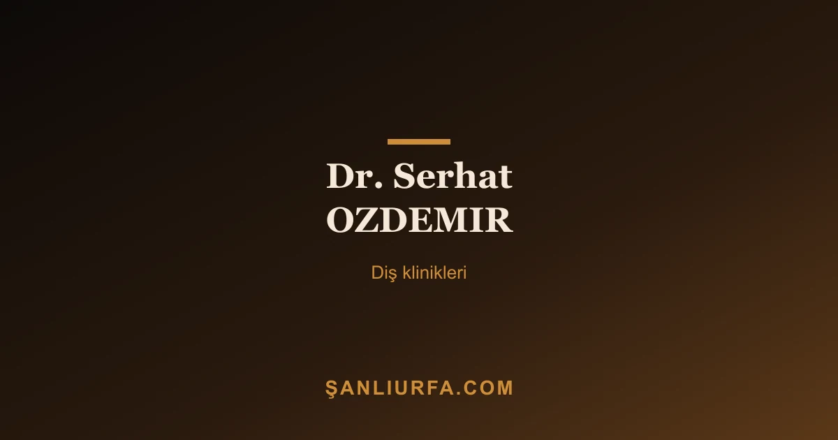 Dr. Serhat OZDEMIR