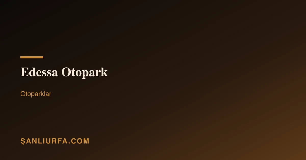 Edessa Otopark