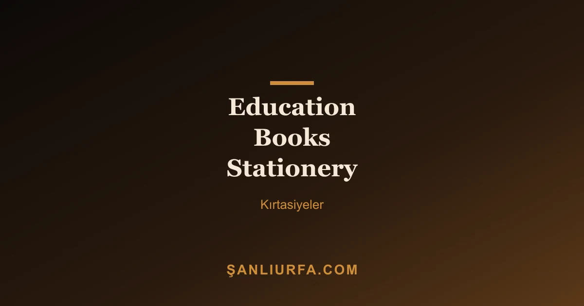 Education Books Stationery