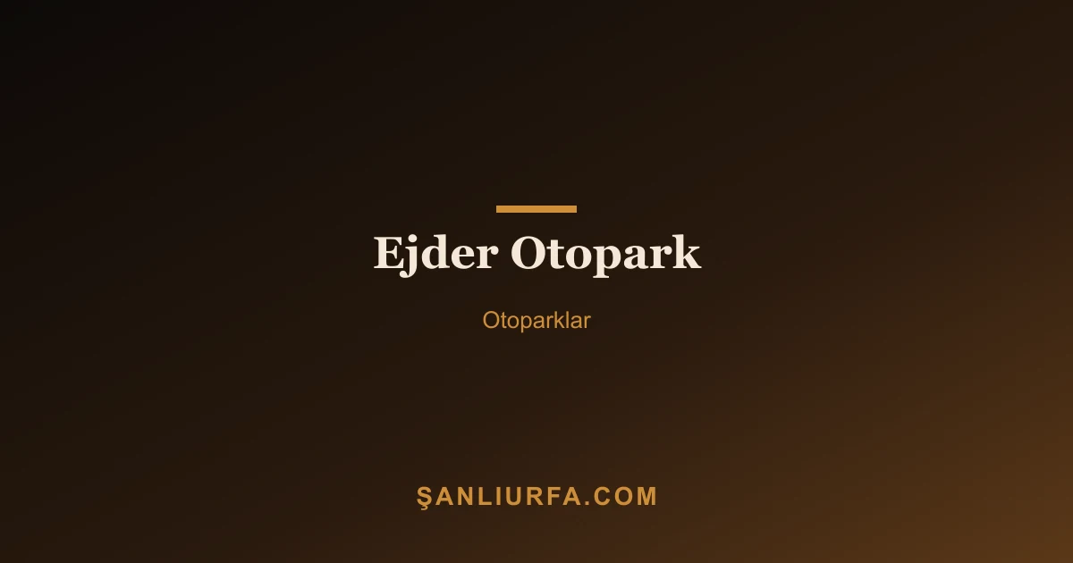 Ejder Otopark