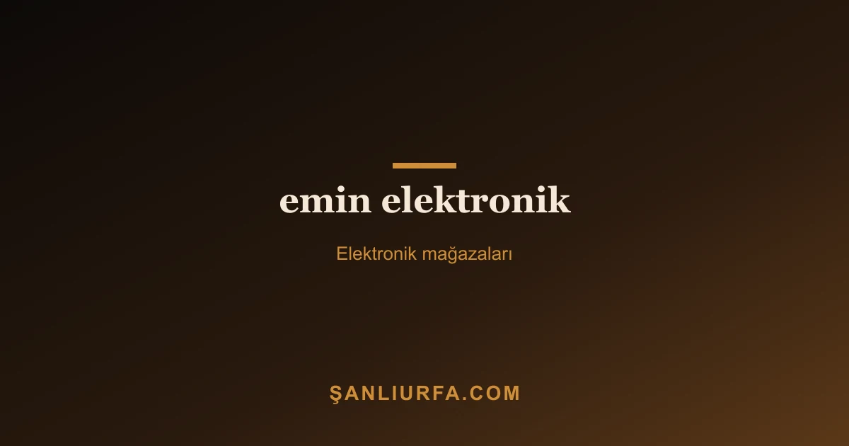 emin elektronik