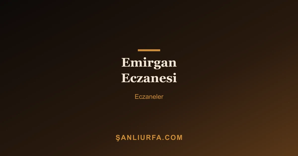 Emirgan Eczanesi