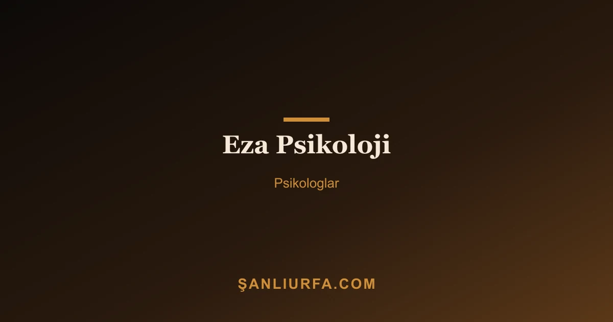 Eza Psikoloji